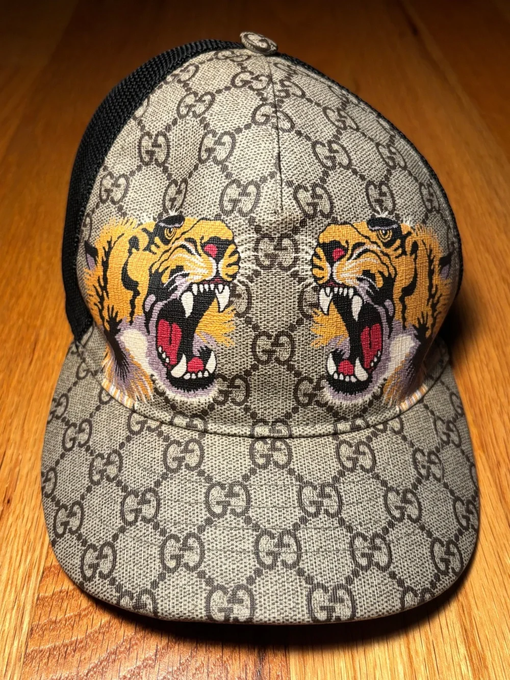 Gucci Tigers Print GG Supreme Baseball Hat Beige/Brown🔥🔥